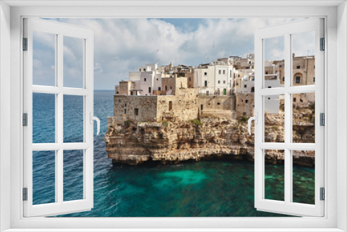 Fototapeta Naklejka Na Ścianę Okno 3D - Beautiful scenery of Polignano a Mare, town in the province of Bari, Puglia.