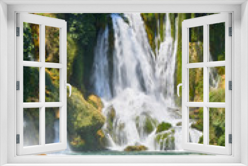 Fototapeta Naklejka Na Ścianę Okno 3D - Kravica waterfalls. Bosnia Herzegobina