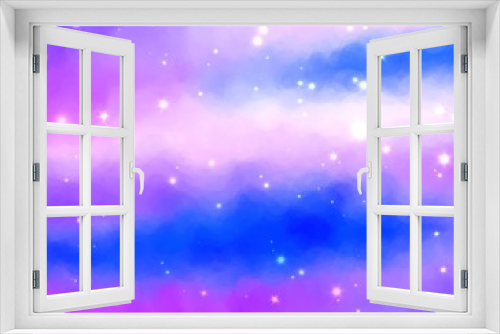magic glitter glow sparkle star with gradient color cloud illustration background