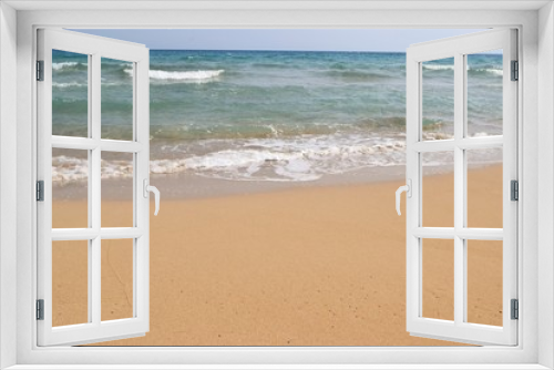 Fototapeta Naklejka Na Ścianę Okno 3D - Beautiful mediterranean waves sea, Cyprus