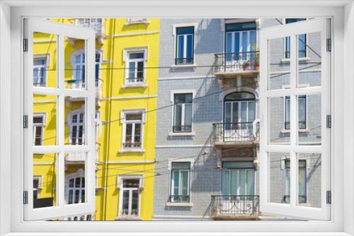 Fototapeta Naklejka Na Ścianę Okno 3D - Straßenszene in Lissabon, Portugal