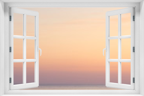 Fototapeta Naklejka Na Ścianę Okno 3D - pastel colours gradient sky, calm evening