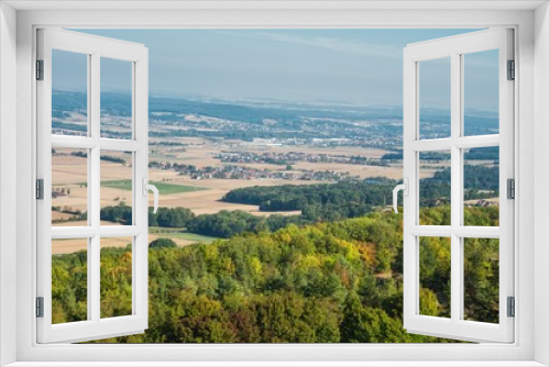 Fototapeta Naklejka Na Ścianę Okno 3D - Landschaft mit Blick ins Maintal in Oberfranken