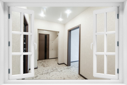 Fototapeta Naklejka Na Ścianę Okno 3D - Russia, Moscow- June 13, 2018: interior room apartment. standard repair decoration in new building