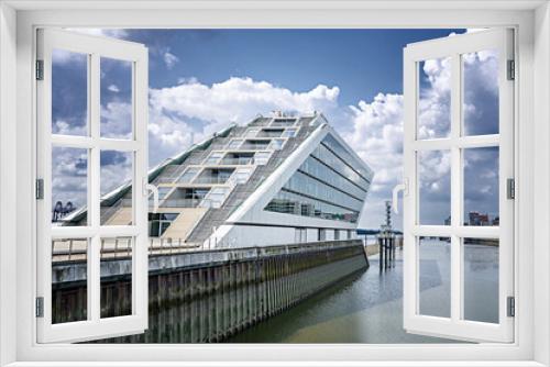 Fototapeta Naklejka Na Ścianę Okno 3D - Hamburg Dockland am Fischereihafen