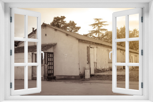 Fototapeta Naklejka Na Ścianę Okno 3D - Disused and abandoned historic military buildings at CAFI Sainte-Livrade, France, serving in the past to house French repatriates from Indochina since 1956.