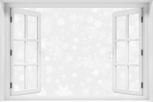 Abstract Winter Background With Christmas Snowflakes