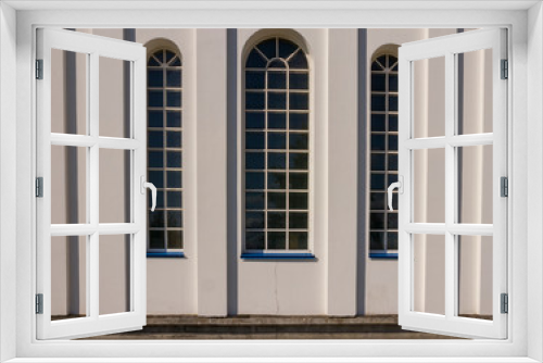 Fototapeta Naklejka Na Ścianę Okno 3D - Church Windows in a semicircle