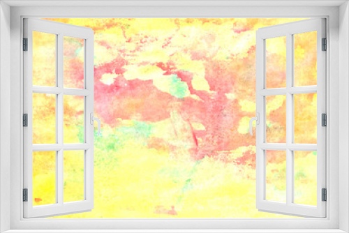 Autumn yellow red watercolor abstract background. Hello autumn. Happy fall.