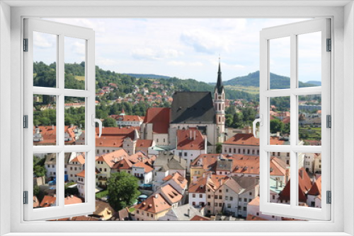 view of old town of Czechy Krumlov