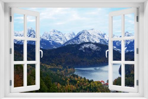 Fototapeta Naklejka Na Ścianę Okno 3D - Alpsee lake over beautiful Apls
