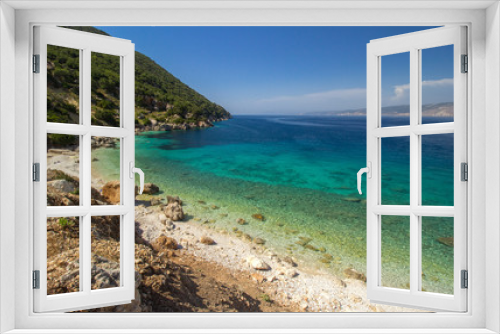 Fototapeta Naklejka Na Ścianę Okno 3D - Vouti beach, Kefalonia island, Greece