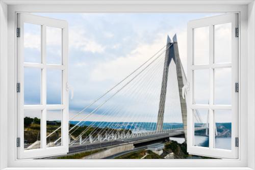 Fototapeta Naklejka Na Ścianę Okno 3D - Yavuz Sultan Selim Bridge in Istanbul, Turkey. 3rd bridge of Istanbul Bosphorus. .
