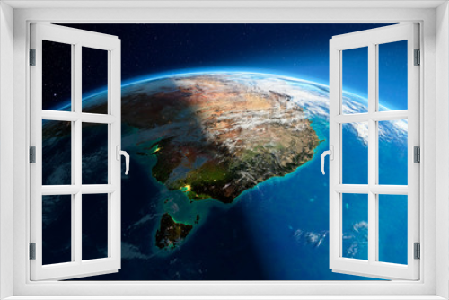 Fototapeta Naklejka Na Ścianę Okno 3D - Detailed Earth. Australia and Tasmania