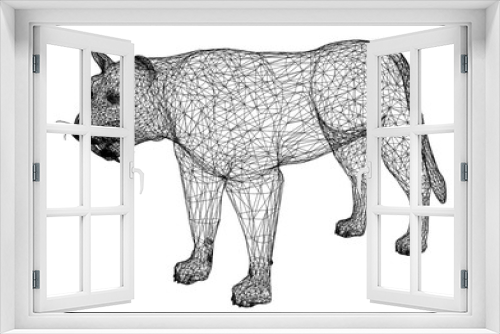 Fototapeta Naklejka Na Ścianę Okno 3D - leopard