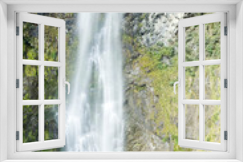 Fototapeta Naklejka Na Ścianę Okno 3D - New Zealand, South Island, Arthurs Pass National Park. Punchbowl Falls.