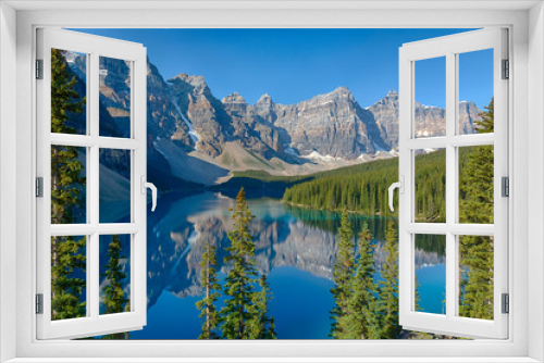 Fototapeta Naklejka Na Ścianę Okno 3D - Canada, Banff National Park, Valley of the Ten Peaks, Moraine Lake
