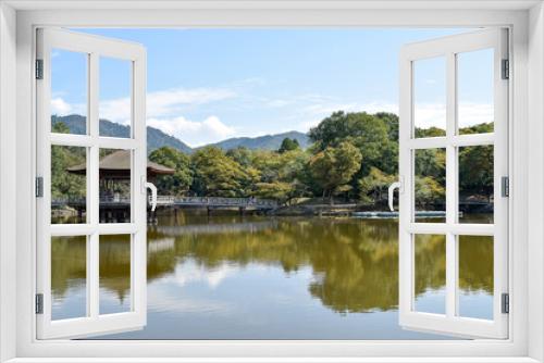 Fototapeta Naklejka Na Ścianę Okno 3D - 奈良公園　浮見堂
