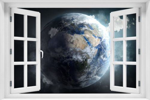 Fototapeta Naklejka Na Ścianę Okno 3D - CO2 - Feinstaub - Klimaschutz
