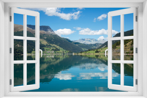 Fototapeta Naklejka Na Ścianę Okno 3D - lago di resia