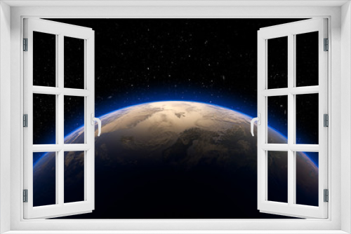 Fototapeta Naklejka Na Ścianę Okno 3D - 3d closeup render of planet earth from space