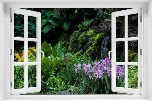 Fototapeta Naklejka Na Ścianę Okno 3D - Garden Backdrops