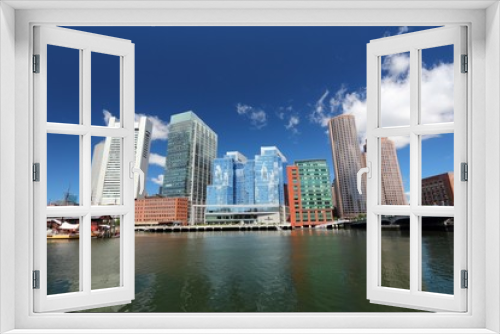Fototapeta Naklejka Na Ścianę Okno 3D - Boston city