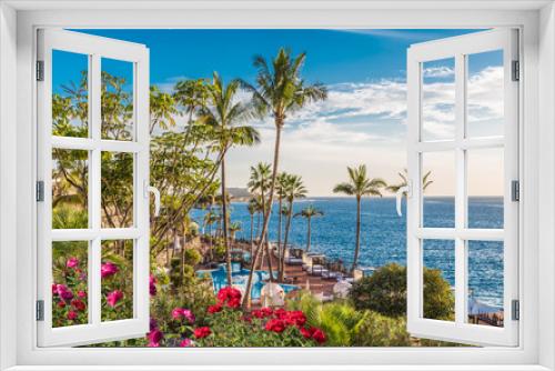 Fototapeta Naklejka Na Ścianę Okno 3D - Landscape with Adeje coast, Tenerife, Spain