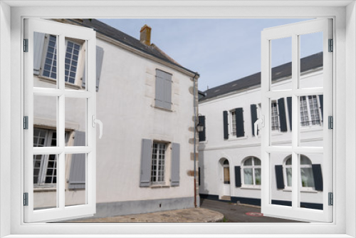 Fototapeta Naklejka Na Ścianę Okno 3D - white house in Noirmoutier isle in Vendée France