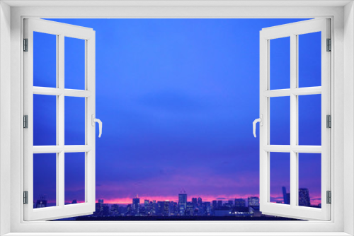 Fototapeta Naklejka Na Ścianę Okno 3D - evening sky