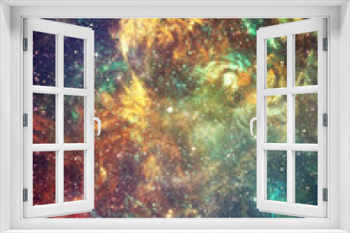 Fototapeta Naklejka Na Ścianę Okno 3D - Fractal starry space