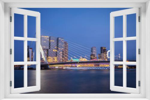 Fototapeta Naklejka Na Ścianę Okno 3D - Erasmus bridge in Rotterdam.