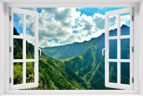 Fototapeta Naklejka Na Ścianę Okno 3D - landscape in Fagaras mountains in summer