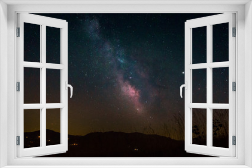 Fototapeta Naklejka Na Ścianę Okno 3D - Via Lattea con cielo stellato