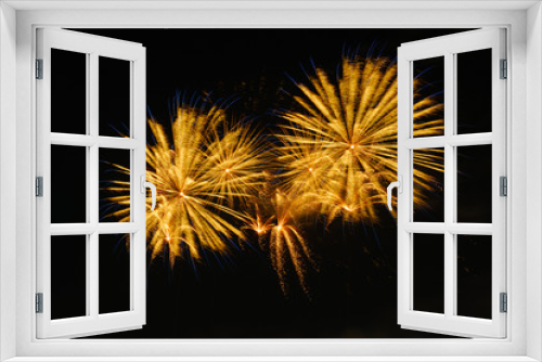 Fototapeta Naklejka Na Ścianę Okno 3D - Colorful fireworks in night sky