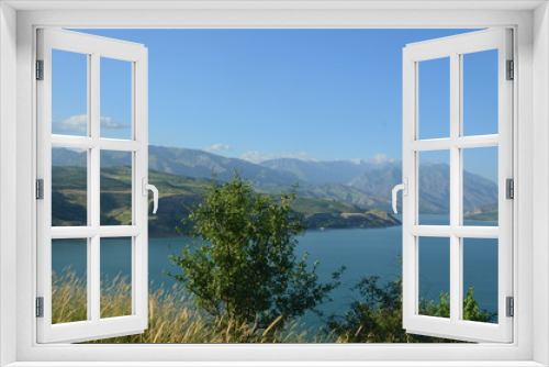 Fototapeta Naklejka Na Ścianę Okno 3D - lake Charvak