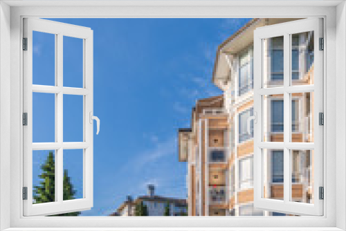 Fototapeta Naklejka Na Ścianę Okno 3D - Modern Apartment Buildings in Vancouver, British Columbia, Canada.