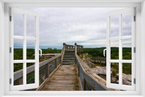 Fototapeta Naklejka Na Ścianę Okno 3D - Overlook in Castle Rock State Park