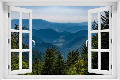 Fototapeta Naklejka Na Ścianę Okno 3D - View down of a mountain in Black Forest / Schwarzwald, Germany