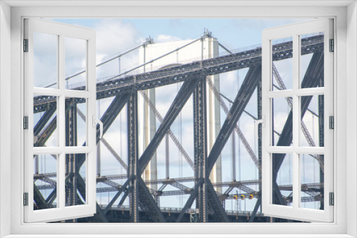 Fototapeta Naklejka Na Ścianę Okno 3D - suspended bridge