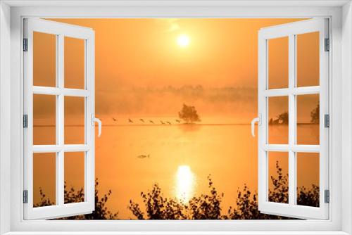 Fototapeta Naklejka Na Ścianę Okno 3D - Sonnenaufgang im Moor