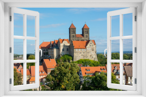 Fototapeta Naklejka Na Ścianę Okno 3D - Harz Quedlinburg Altstadt Kirche Aussicht / Oldtown 