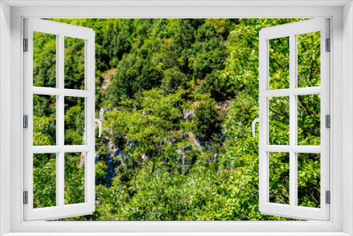 Fototapeta Naklejka Na Ścianę Okno 3D - Vista lungo il sentiero 168 Gola di Jana da Braccano