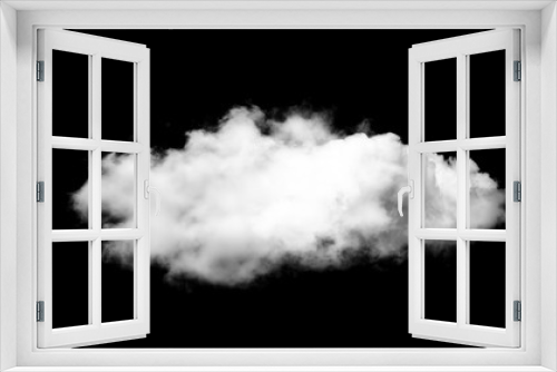 Fototapeta Naklejka Na Ścianę Okno 3D - white cloud on black background