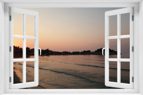 Fototapeta Naklejka Na Ścianę Okno 3D - sunset on Sodari beach Corfu Greece