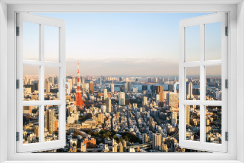 Fototapeta Naklejka Na Ścianę Okno 3D - Tokyo tower, landmark of Japan