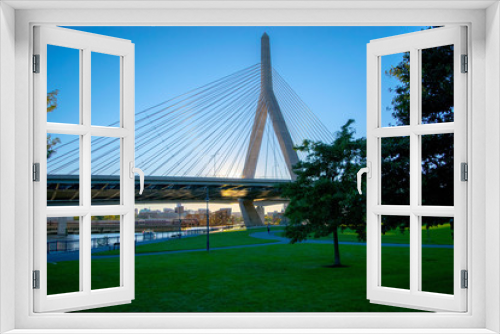 Fototapeta Naklejka Na Ścianę Okno 3D - Boston Zakim Bridge 