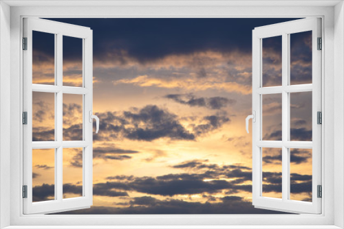 Fototapeta Naklejka Na Ścianę Okno 3D - Sonnenuntergang Himmel Wolkenspiel Wolken