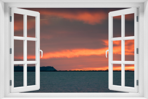 Fototapeta Naklejka Na Ścianę Okno 3D - Insel Hiddensee an der Ostsee im Sonnenuntergang