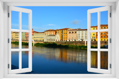 Fototapeta Naklejka Na Ścianę Okno 3D - Vieille Ville de Pise Toscane Italie